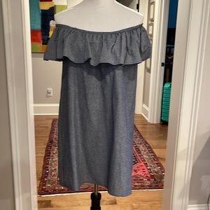 Off the should chambray shirt